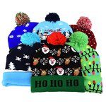 Christmas Beanie Factory - LED Light Up Knitted Christmas Hat