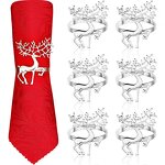 Christmas Napkin Rings Factory - Custom Sika Deer Metal Decor