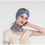 Headband Factory - Knitted Wool Pearl Diamond Hair Band