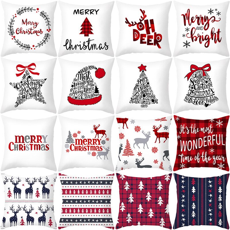 Christmas Pillowcase Factory - Custom 45x45cm Cartoon Pillow Case