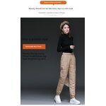 Winter Pants Factory - Women Down Cotton Slimming Thermal Pants