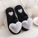 Slippers Factory - Plush Heart Indoor Winter Slippers for Women