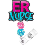 Badge Reel Factory - Shining Acrylic Bead Nurse ID Holder