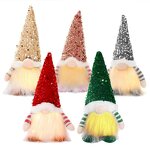 Christmas Doll Factory - LED Sequin Rudolph Gnome Decor