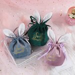 Easter Gift Bag Factory - Cute Bunny Velvet Candy Chocolate Bag