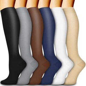 Compression Socks Factory - Unisex Knee High Support Stockings