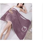 Bathrobe Towel Factory - Wearable Coral Velvet Bath Towel