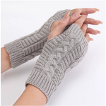 Half-Finger Gloves Factory - Acrylic Ribbed Knit Wrist Warmers