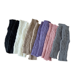 Leg Warmers Factory - Fashion Solid-Colour Twisted Knit Warmers
