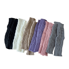 Leg Warmers Factory - Fashion Solid-Colour Twisted Knit Warmers