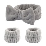 Headband Set Factory - 3pcs Plush Spa Skincare Set for Women