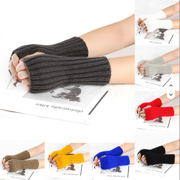 Fingerless Mittens Factory - Crocheted Open Finger Winter Gloves