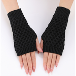 Winter Gloves Factory - Ladies Hand-Crocheted Half-Finger Mittens