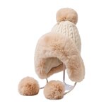Trapper Hat Factory - Women Faux Fur Pompom Winter Hat