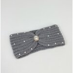 Headband Factory - Knitted Wool Pearl Diamond Hair Band
