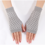 Winter Gloves Factory - Ladies Hand-Crocheted Half-Finger Mittens