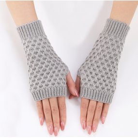 Winter Gloves Factory - Ladies Hand-Crocheted Half-Finger Mittens