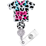 Badge Reel Factory - Shining Acrylic Bead Nurse ID Holder