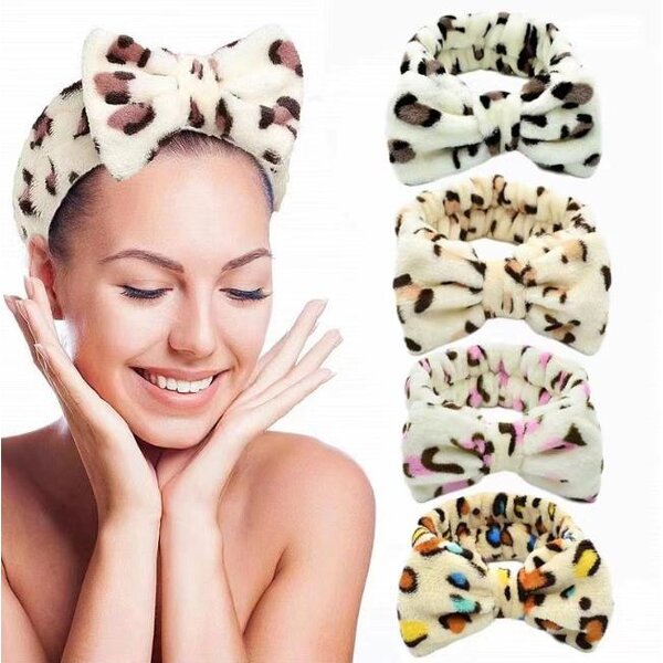 Spa Headband Factory - Carol Fleece Makeup Shower Headwrap