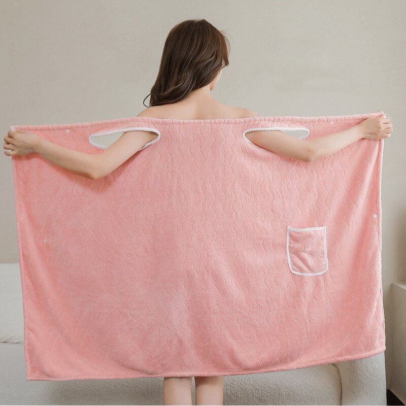 Bath Skirt Factory - Coral Velvet Water Ripple Bath Towel