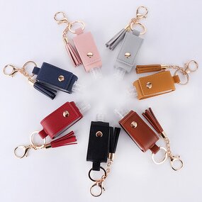 Soap Bottle Holder Factory - Leather Tassel Key Chain Case