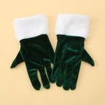Santa Gloves Factory - White Plush Christmas Festive Mittens