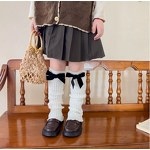 Children Leg Warmers Factory - Rib Bowknot Floral Rim Warmer