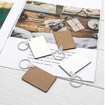 Keychains Factory - DIY Rectangular MDF Sublimation Blanks