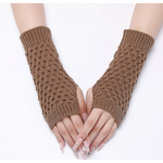 Winter Gloves Factory - Ladies Hand-Crocheted Half-Finger Mittens