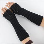 Fingerless Gloves Factory - Knit Fish Scale Pattern Arm Covers