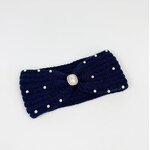Headband Factory - Knitted Wool Pearl Diamond Hair Band