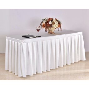 Table Skirt Factory - Custom Luxury White Banquet Table Cloth