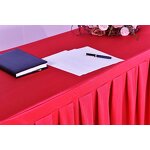 Table Skirt Factory - 100% Polyester Pleated Wedding Table Skirt