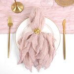 Napkins Factory - Pleated Voile Rectangular Table Napkins