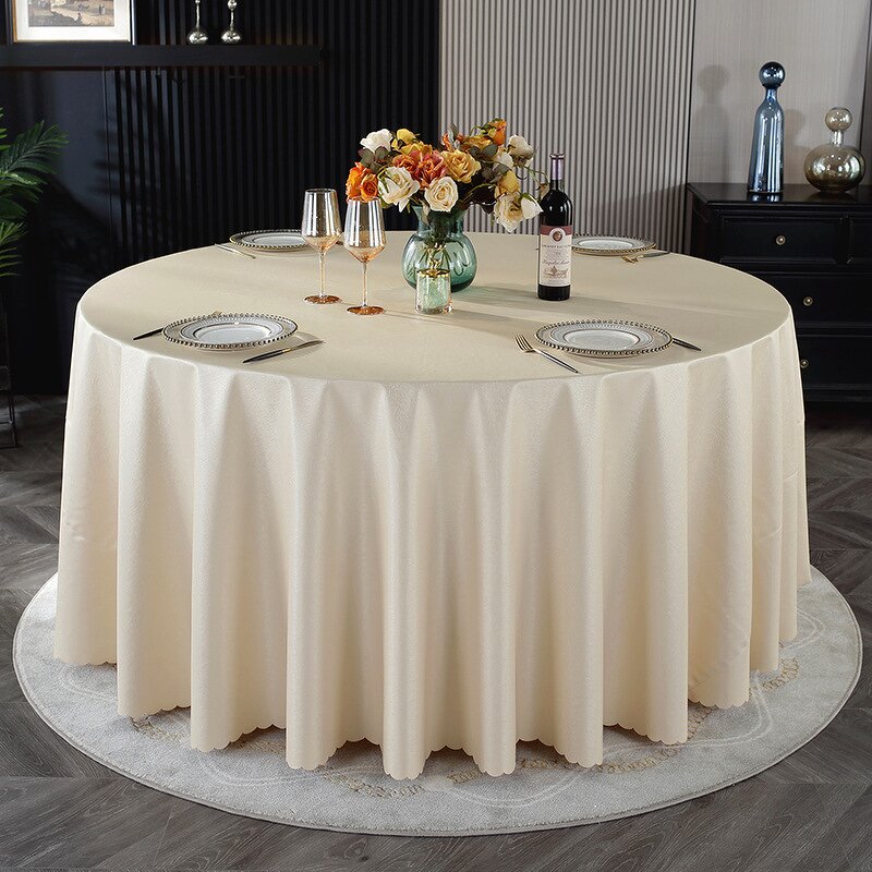 Round Tablecloth Factory - Waterproof PU Table Cover