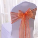 Chair Back Flower Factory - Bow Wedding Banquet Chair Decoration