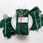 Napkins Factory - Pleated Voile Rectangular Table Napkins