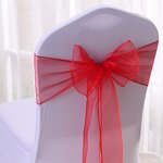 Chair Back Flower Factory - Bow Wedding Banquet Chair Decoration