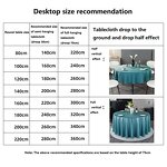 Tablecloth Factory - Washable Waterproof Round Tablecloth