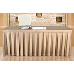Table Skirt Factory - Pleated White Banquet Table Cloth
