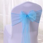 Chair Cover Sash Factory - Wholesale Tie Bow Snow Party Sash