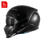 Motorcycle Helmet Manufacturer - Solid Black Modular Helmet Supplier
