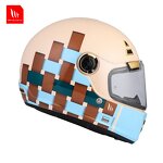 Motorcycle Helmet Factory - Unisex Retro Full Face Helmet