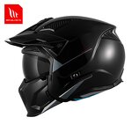 Motorcycle Helmet Manufacturer - Solid Black Modular Helmet Supplier