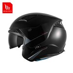 Motorcycle Helmet Manufacturer - Solid Black Modular Helmet Supplier