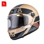 Motorcycle Helmet Factory - Leather Full Face Vintage Helmet