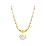 Jewelry Set Factory - Stainless Steel Heart Pendant Snake Chain