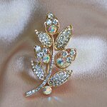 Brooch Pins Factory - All-Match Gem Tassel Chain Alloy Brooch