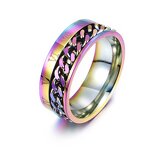 Men's Ring Factory - Titanium Steel Digital Rotatable Chain Ring