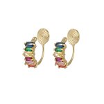 Gold Earrings Factory - 18k Gold-plated Fancy Small Earrings